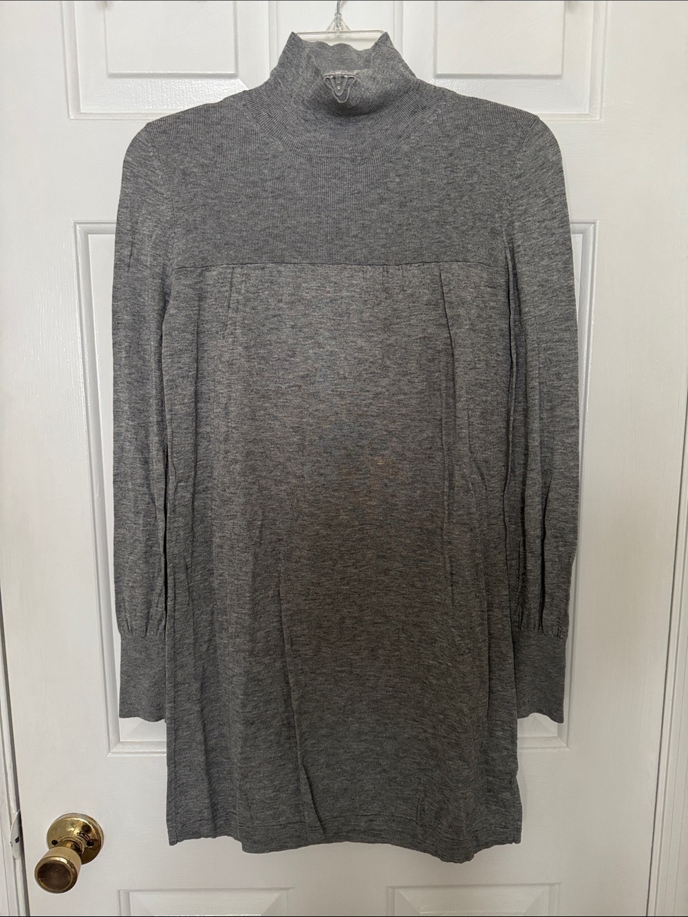 Banana Republic mock turtleneck silk/wool blend dress